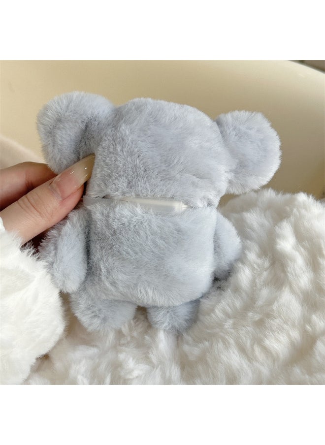 Generic - Autumn And Winter Plush For AirPods Pro2 Protective Case 1/2 Generation Flannel For AppleWireless Earphone Case 3 Generation Elephant-Color:Plush Elephant Headphone Cover-Model:AirPods Pro/Pro2 - Image 1