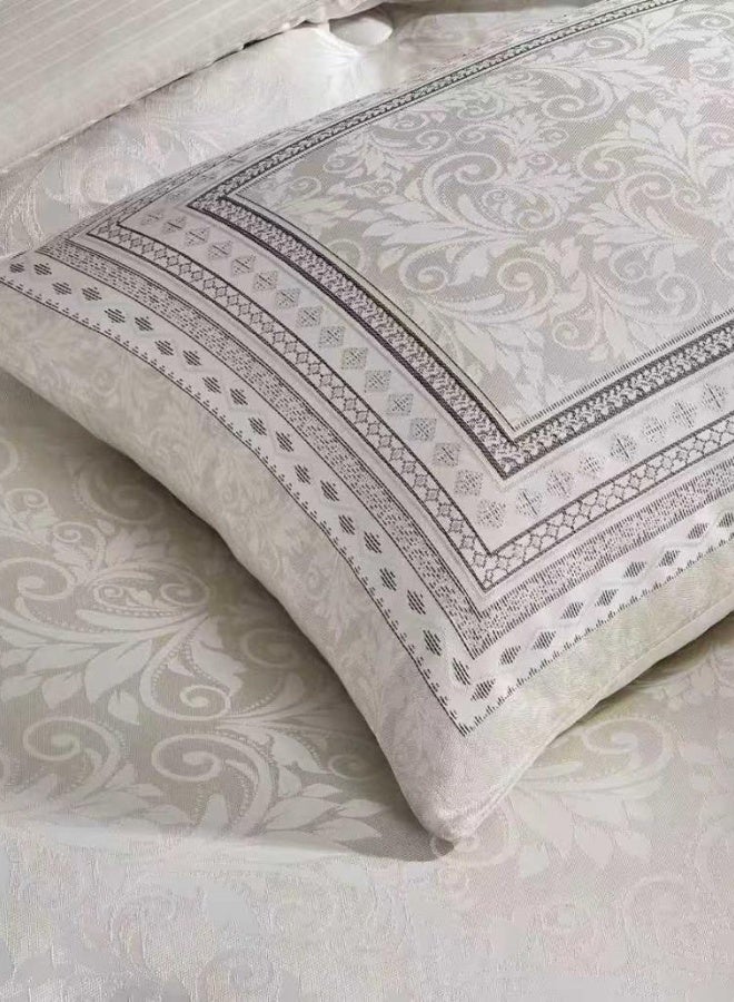 INREST Florence Single Comforter Set 170 × 230 cm – Luxury 5 Pieces Jacquard Embroidered Bedding Set - Image 3