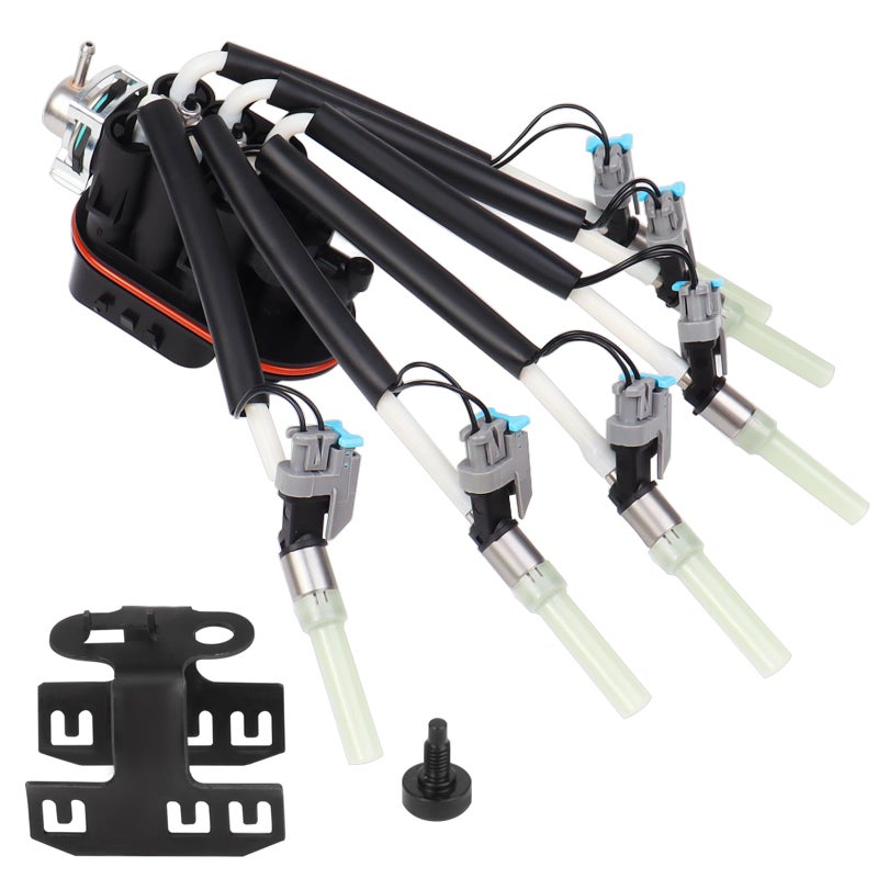 LOREADA Spider Injectors 43L FJ503 Fuel Injector 6 Cylinder for Chevy Express Silverado P30 K1500 GMC Savana Jimmy Chevrolet Oldsmobile Bravada Isuzu V6 wBracket OE 17113673 FJ10565 19210688