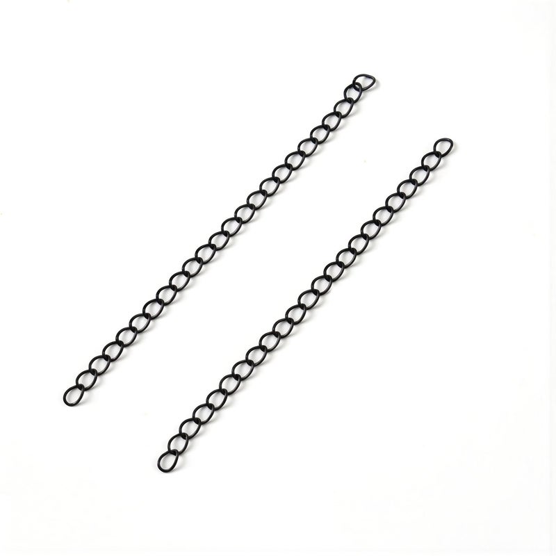 Portable Mini Extender Chain Antique Silver 5cm Jewelry Repair 50Pcs Pack - Image 2