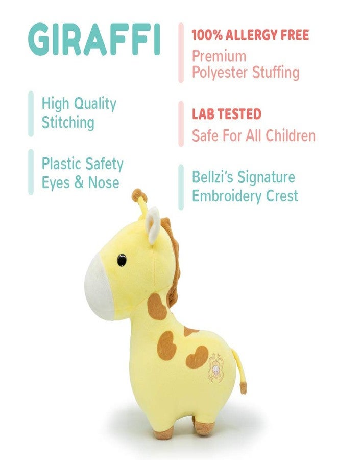Bellzi Yellow Giraffe Cute Stuffed Animal Plush Toy - Adorable Soft Giraffe Toy Plushies and Gifts - Perfect Present for Kids, Babies, Toddlers - Giraffi - Image 3
