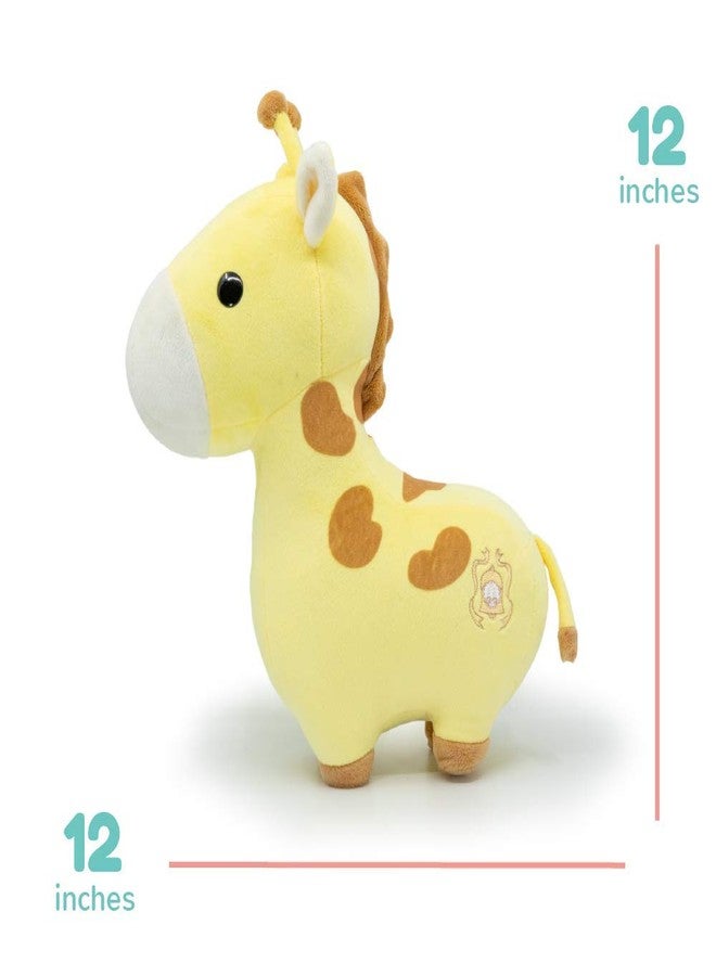 Bellzi Yellow Giraffe Cute Stuffed Animal Plush Toy - Adorable Soft Giraffe Toy Plushies and Gifts - Perfect Present for Kids, Babies, Toddlers - Giraffi - Image 4