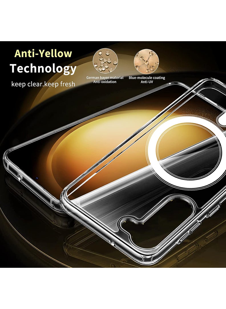 Magnetic Case for Samsung Galaxy S23 6.1-inch Compatible with MagSafe Wireless Charging, Shockproof Phone Bumper Cover PS sumbol