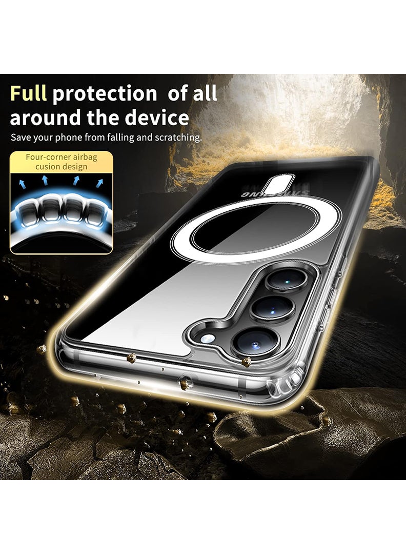 Magnetic Case for Samsung Galaxy S23 6.1-inch Compatible with MagSafe Wireless Charging, Shockproof Phone Bumper Cover PS sumbol