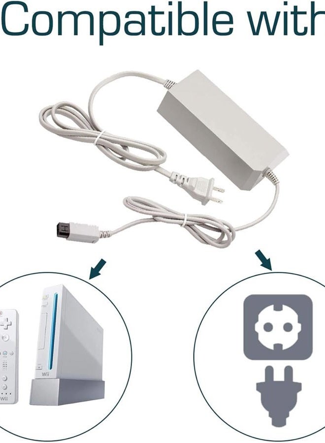 Xahpower Console Charger for Wii, AC Power Adapter Supply Cable for Nintendo Wii (Not for Nintendo Wii U) - Image 2