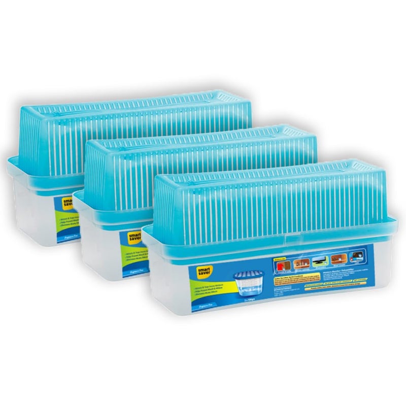Smart Saver 1000 gram (3 pack) Moisture Absorber, 500 gramPack with 1 500 gram refil, Fragrance Free, Traps Moisture for Fresher, Cleaner Air, No Electricity Required, - Image 3