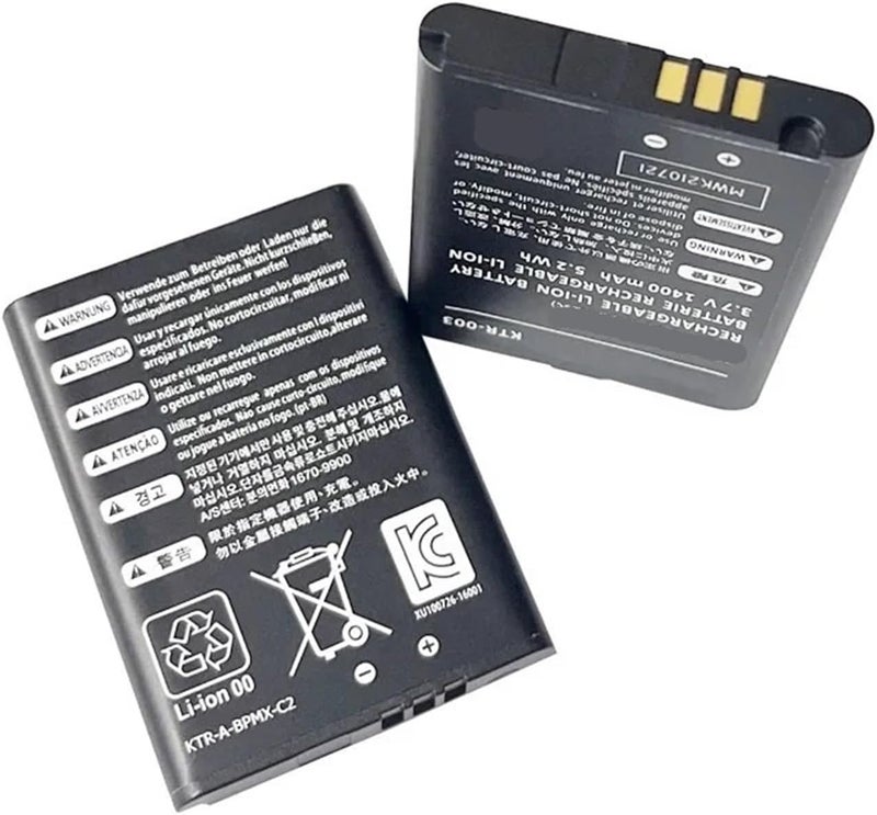 بطارية KTR-003 بقدرة 1400 ملليأمبير ساعة وجهد 3.7 فولت، مخصصة لأجهزة 3DS وN3DS الجديدة (3 بطاريات) - Image 1