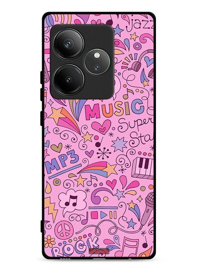 Tolwak Realme GT 6T 5G Protective Case Cover Music Tags - Image 1