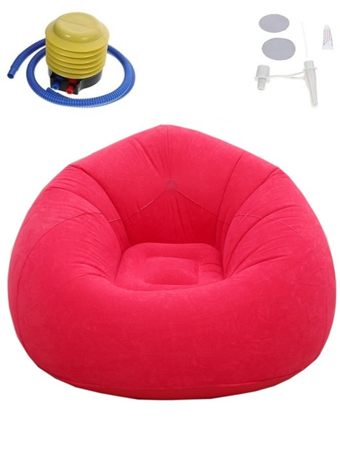 Generic Inflatable armchair - Bean Bag Chair red  - Image 1