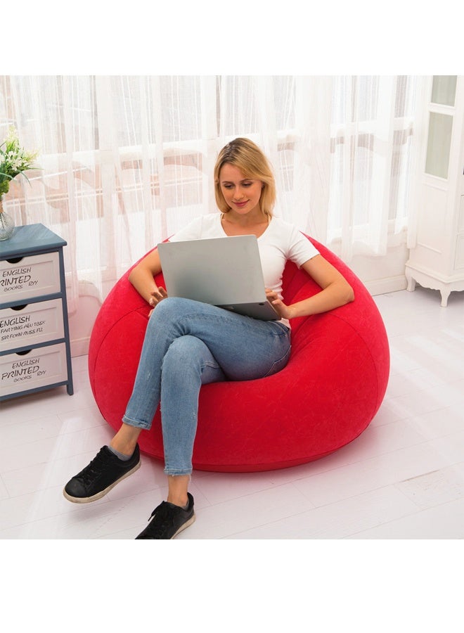 Generic Inflatable armchair - Bean Bag Chair red  - Image 3