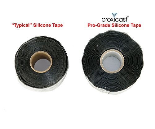 Proxicast Pro-Grade Extra Strong 30mil Weatherproof Self-Fusing Silicone Rubber Sealing Tape For Outdoor Antenna Coax & Electrical Cables, Hose/Pipe Leaks & Emergency Repairs (1.5" x 15' roll) - White - Image 3