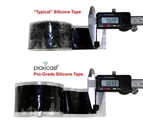 Proxicast Pro-Grade Extra Strong 30mil Weatherproof Self-Fusing Silicone Rubber Sealing Tape For Outdoor Antenna Coax & Electrical Cables, Hose/Pipe Leaks & Emergency Repairs (1.5" x 15' roll) - White - Image 2