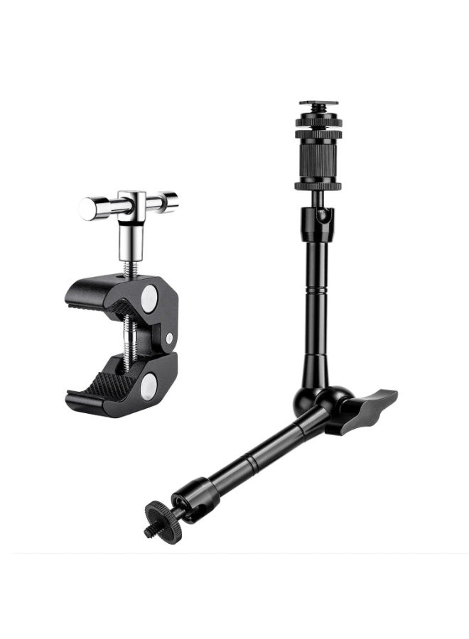 11-inch Articulated Magic Arm with Super Clamp for DSLR Camera, LCD Monitor, LED Light - Image 1