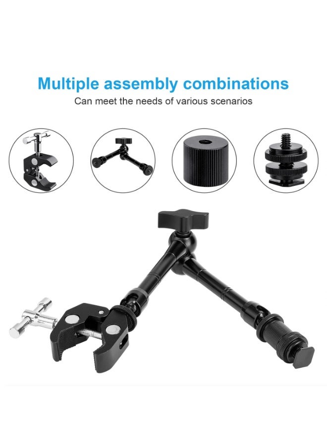 11-inch Articulated Magic Arm with Super Clamp for DSLR Camera, LCD Monitor, LED Light - Image 4