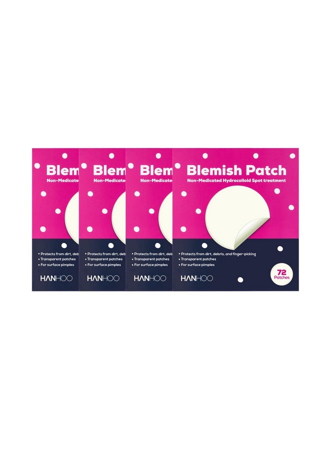 HANHOO Blemish Patch Hydrocolloid Patches Daily Spot Treatment For Pimples For Face And Body Acne And Zits Crueltyfree & Vegan 4 Pack 288 Total Patches - Image 1