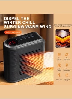 Executive LLC Wall Outlet Space Heater, Small Plug in Electric Heater, Quiet Energy Efficient Heating, Adjustable Thermostat, Tip Overheat Protection for Office Room Desk Indoor Use  - Image 3