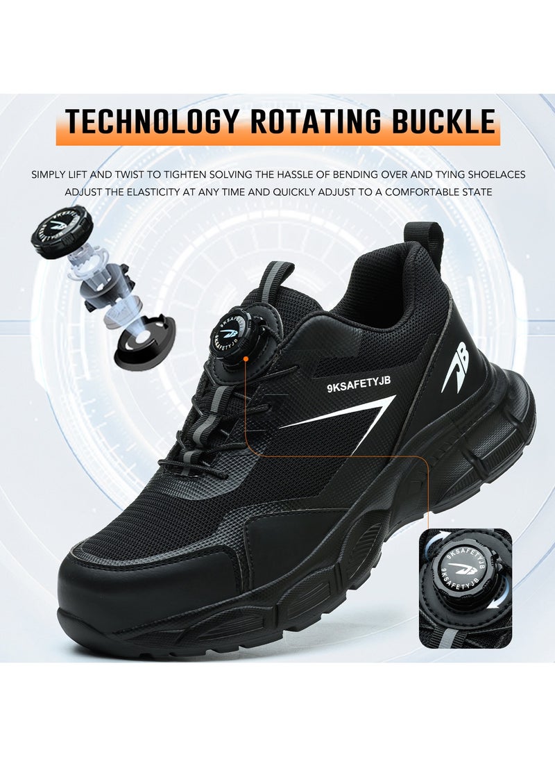 general Summer men's breathable safety shoes steel toe work shoes, anti-smash composite steel toe + puncture-proof Kevlar, durable, wear-resistant and breathable. - Image 3