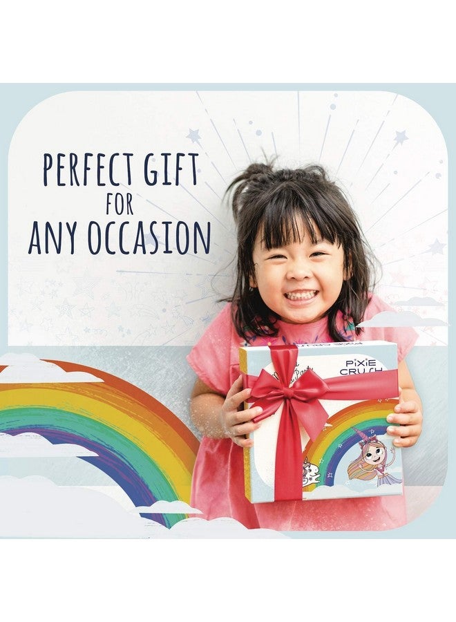 بيكسي كراش مجموعة هدايا لعبة يونيكورن وكتاب - تتضمن كتاب قصة يونيكورن، لعبة يونيكورن محشوة، وعصابة رأس قرن يونيكورن للفتيات من سن 3 4 5 6 7 سنوات، هدية رائعة لعيد الميلاد - Image 5