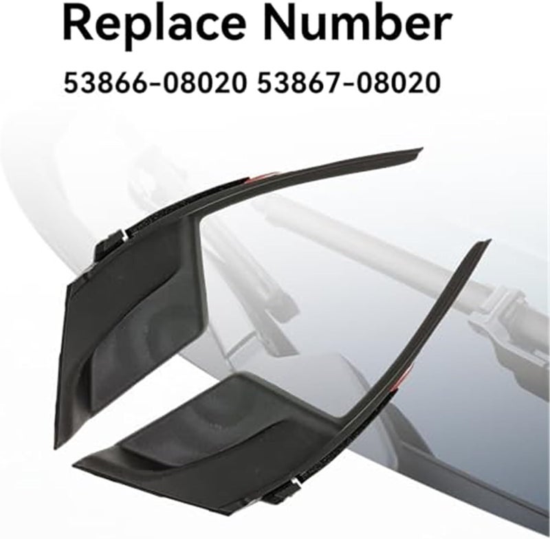 QASULER Windshield Wiper Cowl Cover Trim - Image 2