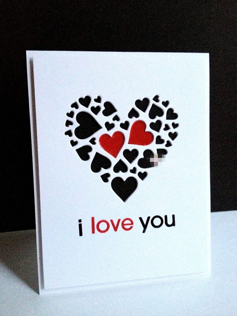hinana Love Heart Frame Metal Die Cuts,Hollow Heart Wedding Cutting Dies Cut Stencils for DIY Scrapbooking Photo Decorative Embossing Paper Dies for Scrapbooking Card Making - Image 5