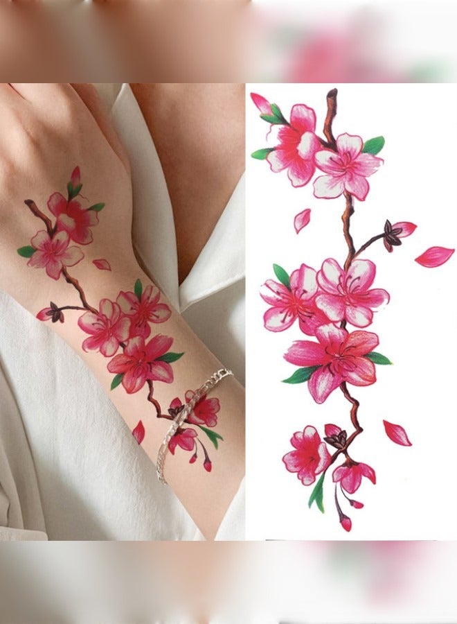 Beautifully Designed Tattoo Sticker Of Flower For Hand And Body  - Image 2