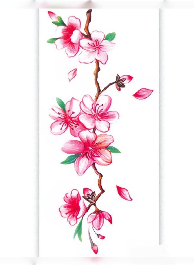 Beautifully Designed Tattoo Sticker Of Flower For Hand And Body  - Image 3