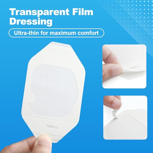 LotFancy Transparent Film Dressing, 2.37" x 2.75", 35PCS, Waterproof Wound Cover, Sterile Medical Adhesive Clear Bandage Pad for IV Catheters, Post-Surgical Showering, Tattoo Aftercare, First Aid - Image 3