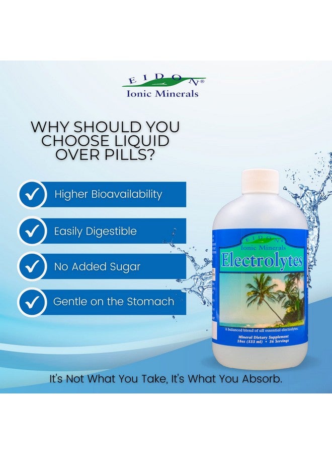 Eidon Ionic Minerals Eidon Electrolytes Liquid Electrolyte Drops Replenish  Balance The Electrolyte Equilibrium Allnatural Bioavailable Ionic Vegan Glutenfree No Preservatives Or Additives 18 Ounces - Image 3