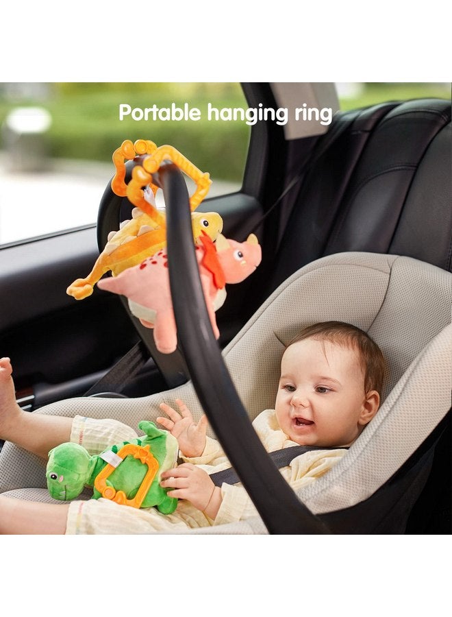 TUMAMA Stuffed Toys,Hanging Reversible Dinosaur & Egg Plushies Set for Easter Decoration Baby Gym Carseat Crib,Soft Plush Animal Toy for Kids Toddlers Boys Girls,3PCS - Image 5
