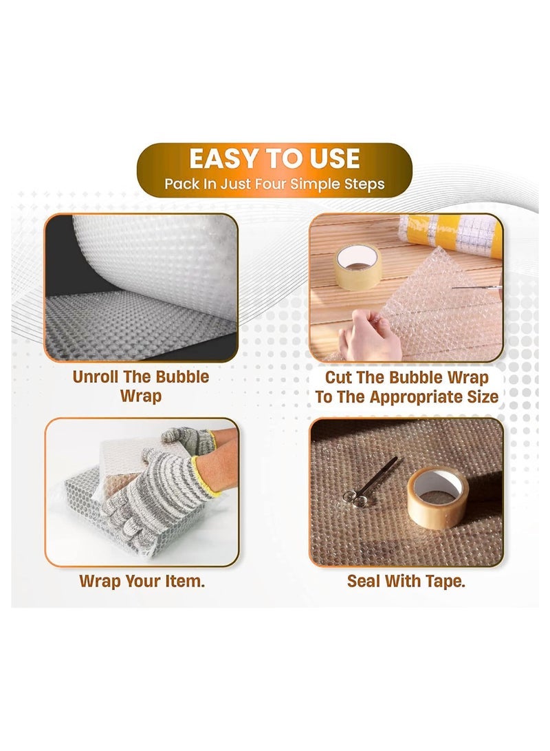 ECVV Bubble Wrap 2 Roll | 30 cm x 13.5 m | Air Bubble Cushioning Wrap for Packaging, Shipping, Mailing, Packing and Moving Supplies - Image 4