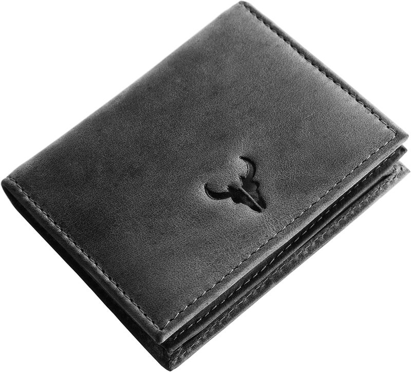 Napa Hide ® Mens Leather Wallet (Grey Hunter) - Image 1