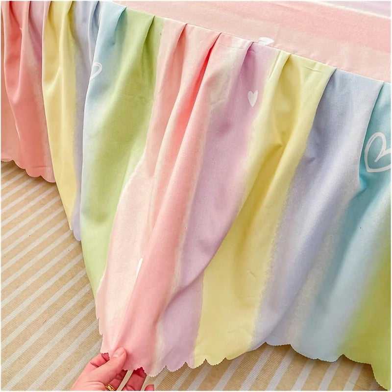 1PC Pattern Printing Bed Skirt for Double All-Seasons Falda De Cama Without Pillowcase(Color-16,200x220xx45cm 1pc) - Image 4