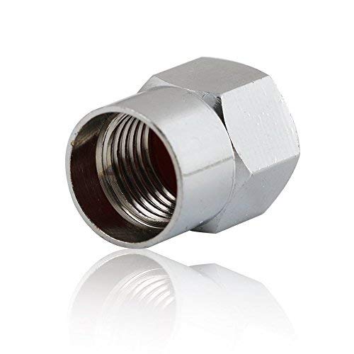 GODESON Chrome Plated Brass Tire Valve Stem Caps N2 Nitrogen Sign Logo on The Top, 5 pcs/Set (Additional 1pcs Spare). - Image 3