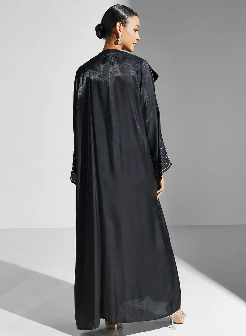 Khizana Embellished Detail Abaya
