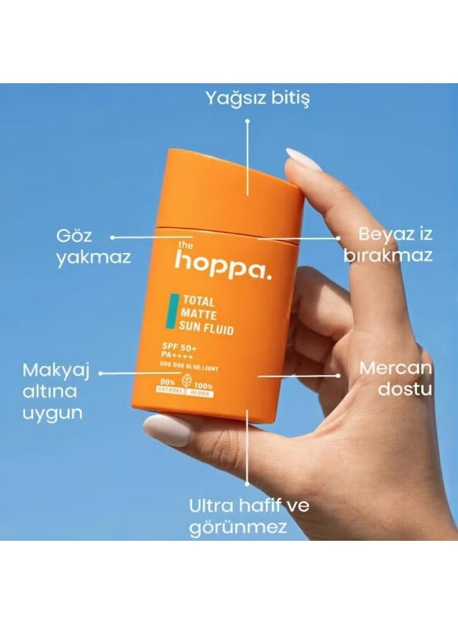 HOOPA Fluid Sunscreen Total Matte For Oily And Combination Skin By The Hoppa - +SPF50 - Image 3