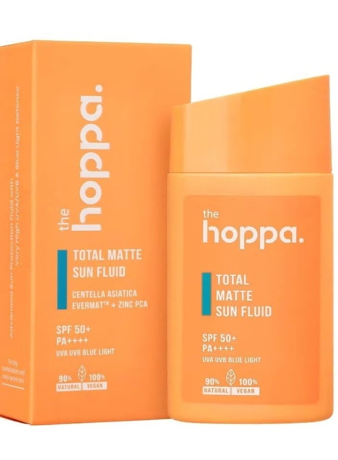 HOOPA Fluid Sunscreen Total Matte For Oily And Combination Skin By The Hoppa - +SPF50 - Image 2
