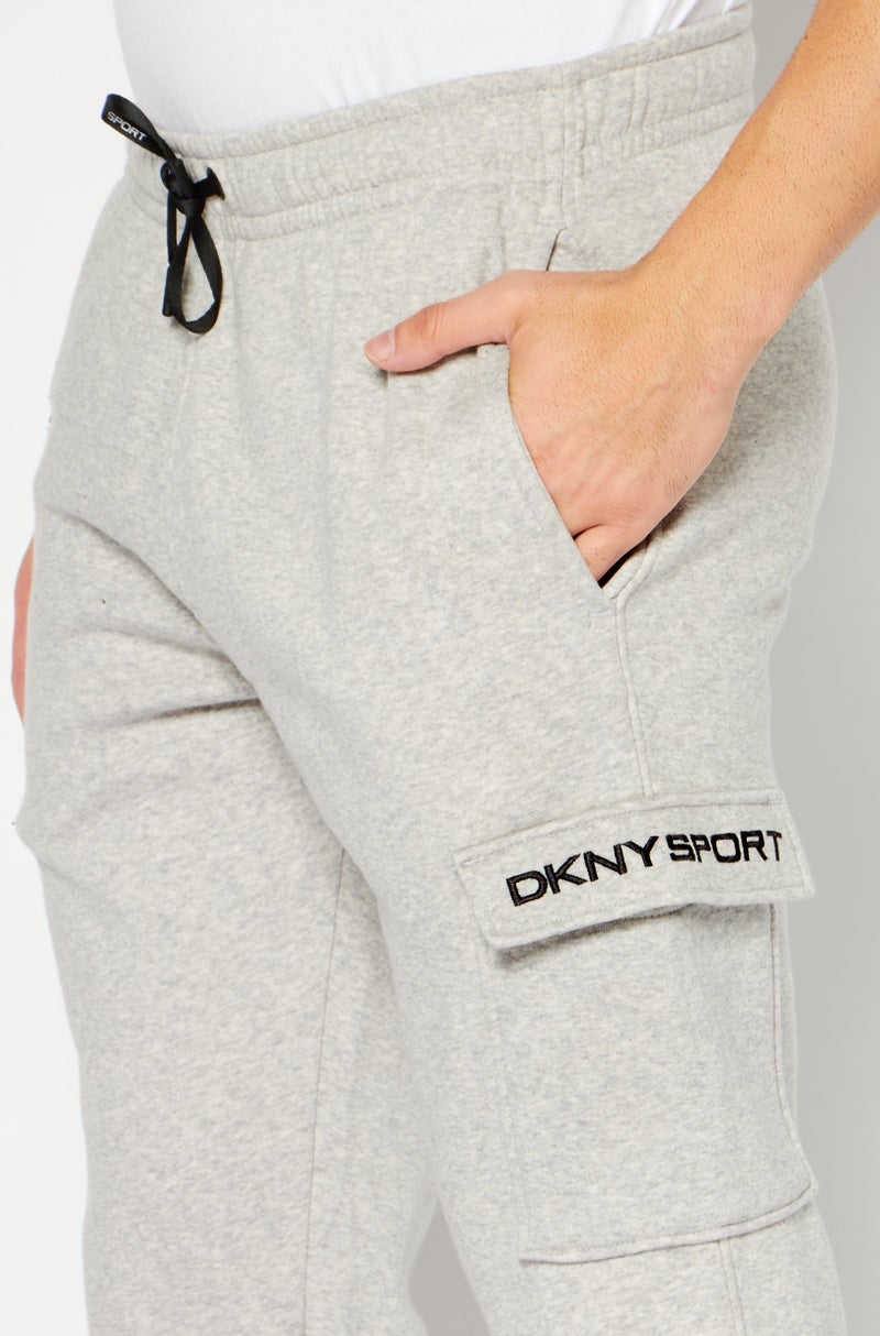 DKNY Sport سروال رياضي للرجال، رمادي - Image 3