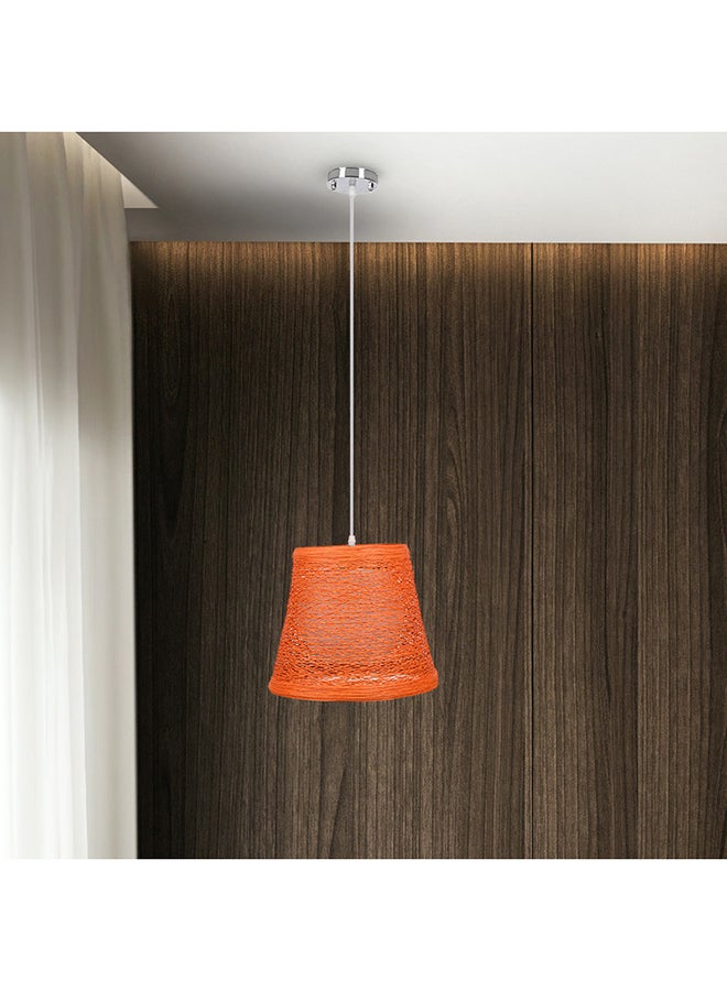 El Rawda Lighting Dcorative Ceiling Lamp | modern decorative LED E27 pendant light ceiling lamp hanging | suitable for any room | Color: Orange | Size: 70x25 cm