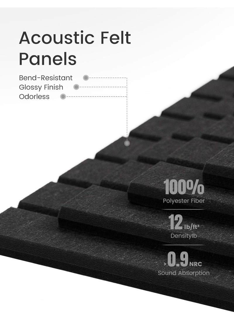 موثوقية التنبؤ لوحة إعلانات كبيرة من اللباد 120 * 90 سم بديل للوحة الفلين الكبيرة، عبوة من 12 قطعة مع 70 علامة لاصقة قابلة للإزالة بأمان، ألواح فلين للجدران، لوحة فلين للمكتب المنزلي، لوحة دبابيس للفصل الدراسي (أسود) - Image 4