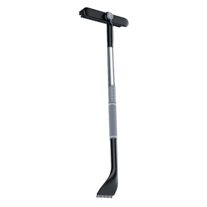 Car Ice Scraper And Brush: 360° Rotatable 70-86cm Telescopic Rod, Premium ABS & PVC Bristles, Efficient Snow Removal - Comfortable EVA Handle, Windshield Scraper for Car, Scooter, Home Outdoor Use - Image 1