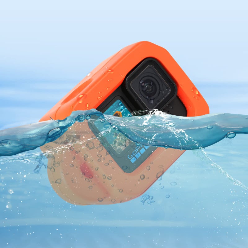 HSU Floaty Case for GoPro Hero 13/12/ 11/10/ 9 Black, Floating Case with Long Screw and Adhesive Anchors for Snorkeling, Surfing, Wakeboarding, GoPro Hero Accessories - Image 2