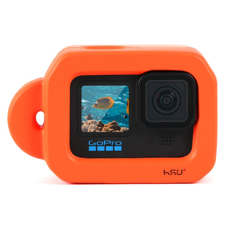 HSU Floaty Case for GoPro Hero 13/12/ 11/10/ 9 Black, Floating Case with Long Screw and Adhesive Anchors for Snorkeling, Surfing, Wakeboarding, GoPro Hero Accessories - Image 3
