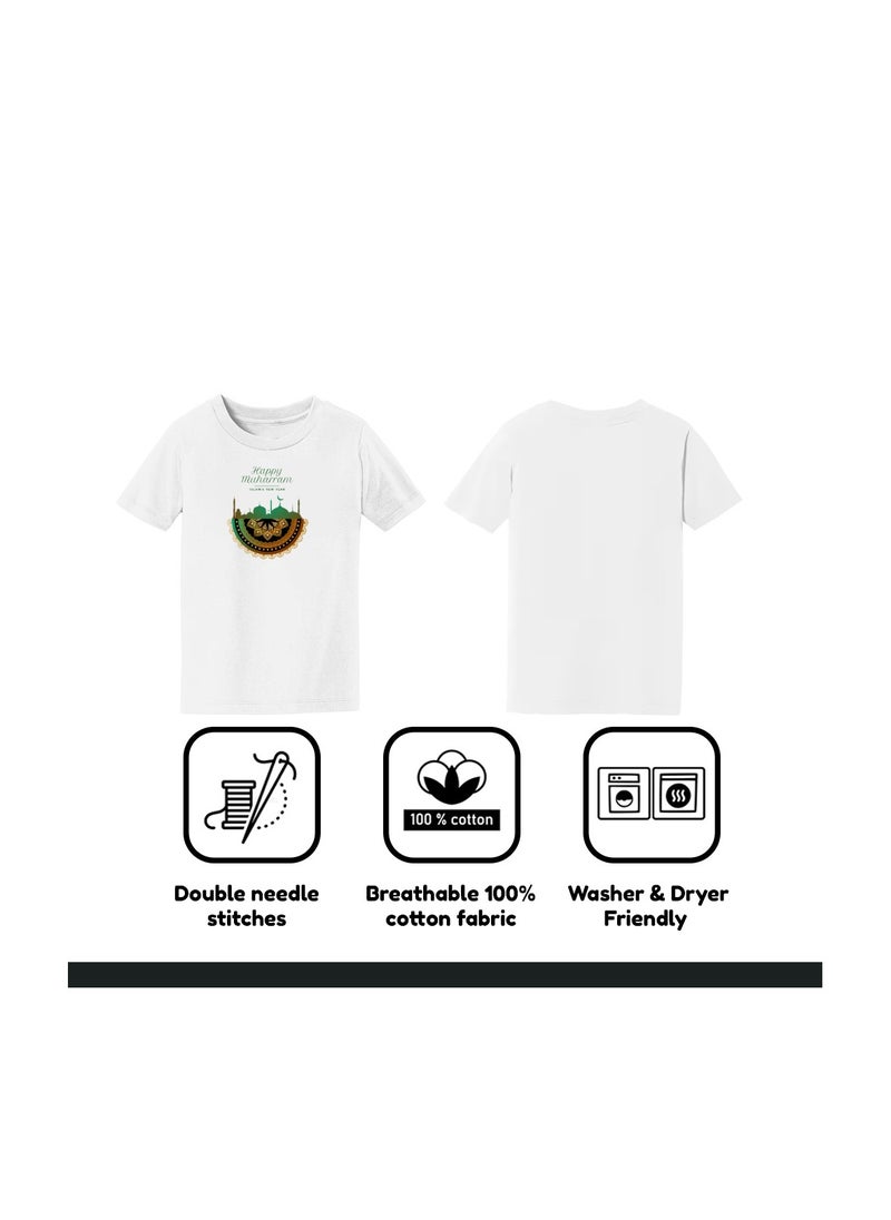 PRINTSHOP4ME - Islamic New Year Women's T-Shirt–Half Sleeve Round Neck Cotton Tshirt-Soft&Breathable Fabric Ideal For Daily Wear&Special Occasions - Image 1