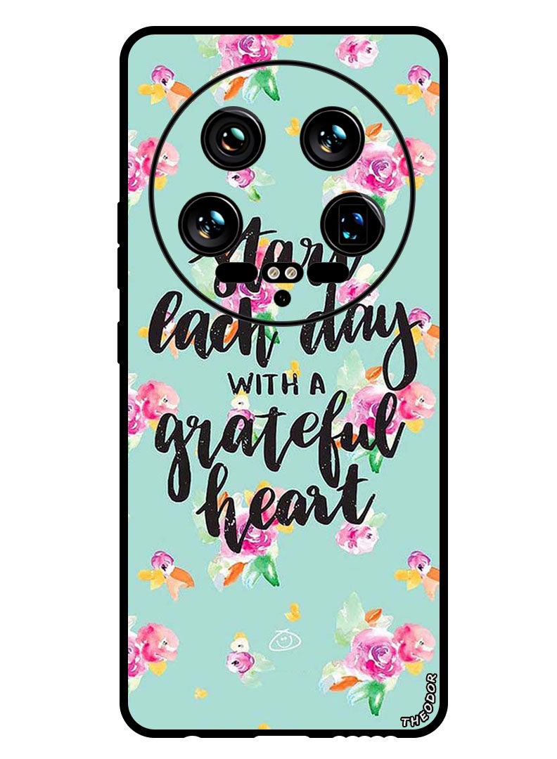 Theodor Protective Case Anti Scratch Shock Proof Bumper Cover For Xiaomi 14 Ultra Grateful Heart - Image 1