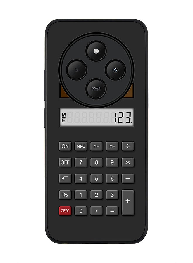 Stylizedd For Xiaomi Redmi 14C / 14R Case,Slim fit Camera Protection, Shockproof Thin Phone cover - Calc (Black) - Image 1