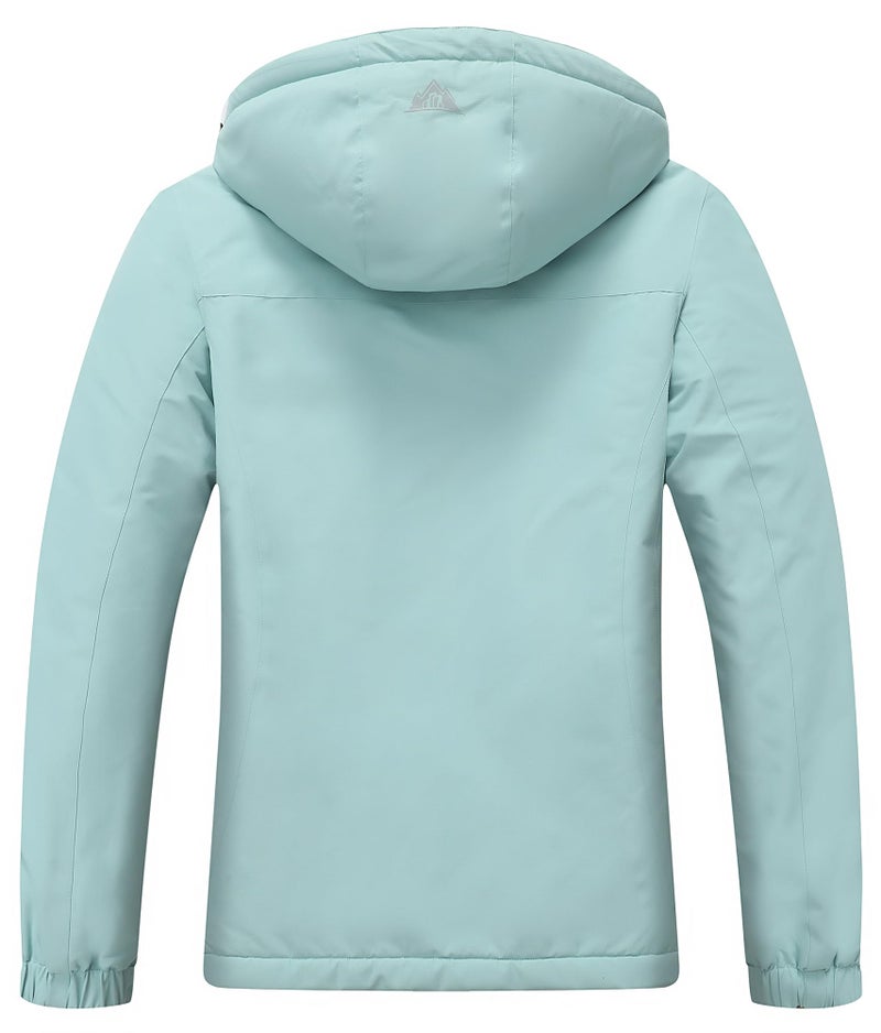 MOERDENG Women's Snow Ski Jacket Warm Winter Coat Waterproof Snowboarding Jacket with Zippered Pockets - Image 3