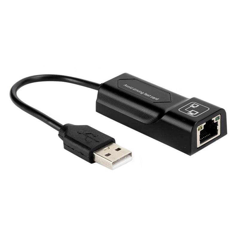 محول إيثرنت USB 2.0 إلى RJ45 LAN بهيكل ABS خفيف الوزن - محول شبكة سلكية بسرعة 100 ميغابت في الثانية لأجهزة الألترابوك واللابتوب وماك بوك إير - Image 1