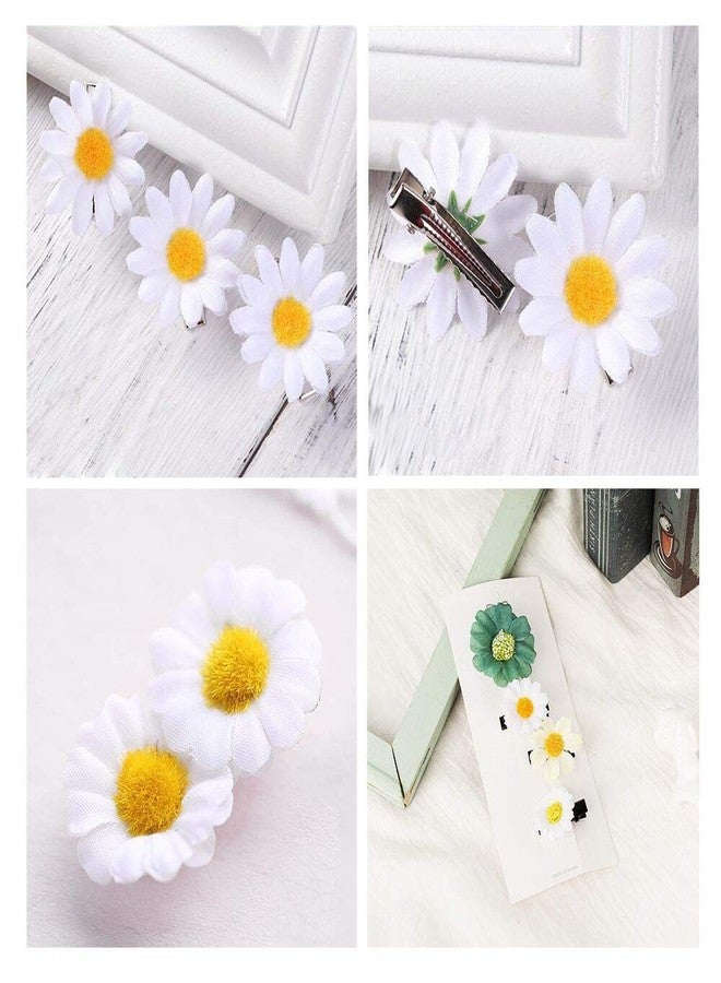 KnR Harmony Faux White Daisies Bulk 100pcs Mini Daisies Artificial Flowers Gerbera Daisy Heads Fake for DIY Garland Craft Birthday Wedding Party Easter Bonnet Home Decoration - Image 5