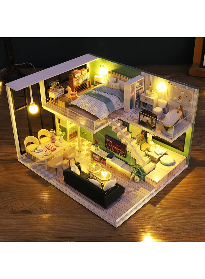 Bluejw Jiate Diy Cabin Quiet Time Creative Handmade Assembled Exquisite Duplex Apartment Model Material Gifts - Image 4