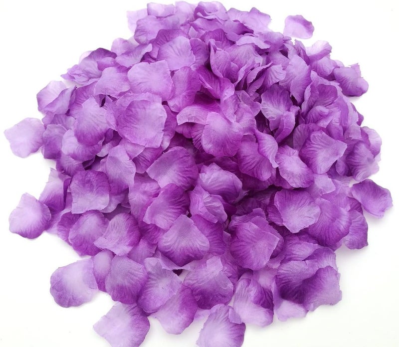 CODE FLORIST كود فلوريست 2200 قطعة بتلات ورد حريري أرجواني فاتح لديكور الزفاف - Image 4